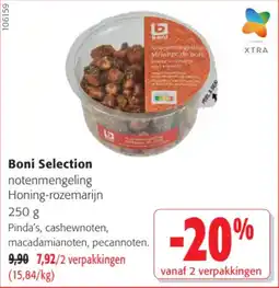 Colruyt Boni Selection Notenmengeling Honing Rozemarijn aanbieding