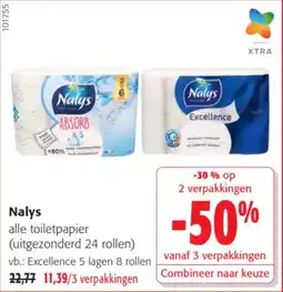 Colruyt Nalys alle toiletpapier aanbieding