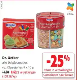 Colruyt Dr. Oetker alle bakdecoraties aanbieding