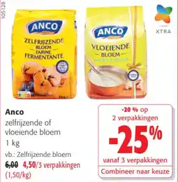 Colruyt Anco zelfrijzende of vloeiende bloem aanbieding