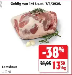 Colruyt Lamsbout aanbieding