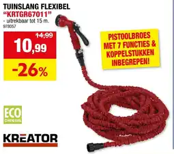 Hubo Kreator Tuinslang Flexibel KRTGR67011 aanbieding