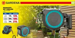 Hubo Gardena Muurhaspel met Tuinslang aanbieding