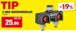Hubo Gardena 2 weg Waterverdeler aanbieding