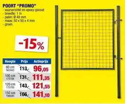 Hubo Poort Promo aanbieding