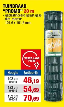 Hubo Tuindraad Promo aanbieding