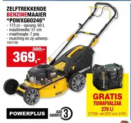 Hubo PowerPlus Zelftrekkende Benzinemaaier POWXG60246 aanbieding