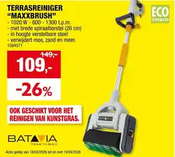 Hubo Terrasreiniger Maxxbrush aanbieding