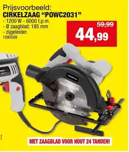 Hubo PowerPlus Cirkelzaag POWC2031 aanbieding