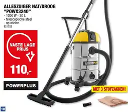 Hubo Powerplus Alleszuiger NAT / Droog POWX3240 aanbieding