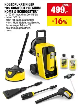 Hubo Hogedrukreiniger K5 Comfort Premium Home & Ecobooster aanbieding