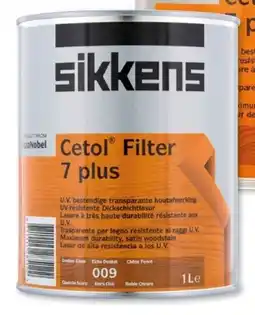 Hubo Sikkens Transparante Houtbeits Cetol Filter aanbieding