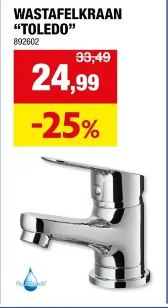 Hubo Wastafelkraan Toledo aanbieding