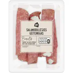 Albert Heijn AH Salamirolletjes geitenkaas aanbieding