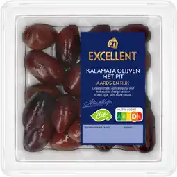 Albert Heijn AH Excellent Biologische kalamata olijven met pit aanbieding