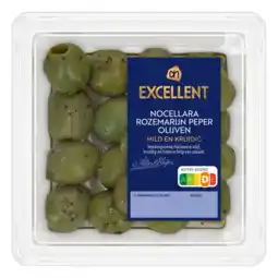 Albert Heijn AH Excellent Nocellara rozemarijn peper olijven aanbieding