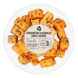 Albert Heijn AH Gemarineerde kaasblokjes tomaat kruiden aanbieding