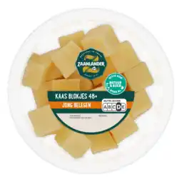 Albert Heijn AH Zaanlander Kaasblokjes jong belegen 48+ aanbieding
