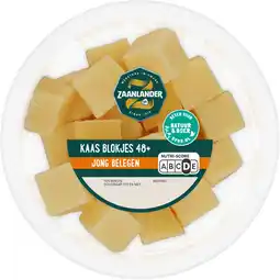 Albert Heijn AH Zaanlander Kaasblokjes jong belegen 48+ aanbieding