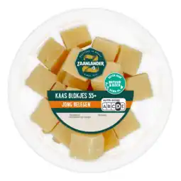 Albert Heijn AH Zaanlander Kaasblokjes jong belegen 35+ aanbieding
