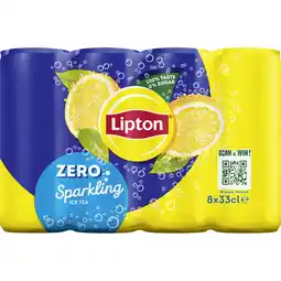Albert Heijn Lipton ice tea zero 8pk BEL aanbieding