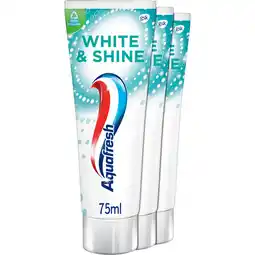 Albert Heijn Aquafresh White & shine 3-pack aanbieding
