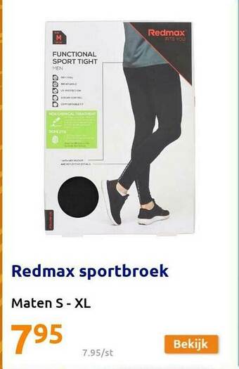 Action Redmax Sportbroek aanbieding