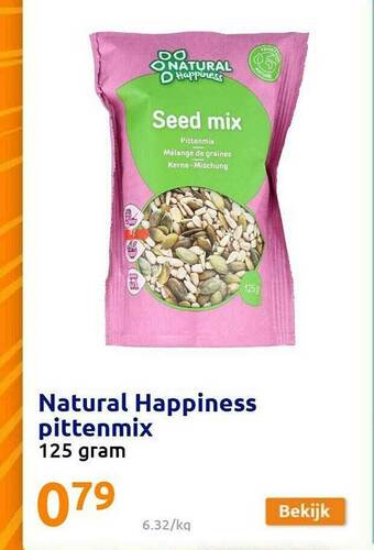 Action Natural Happiness Pittenmix aanbieding