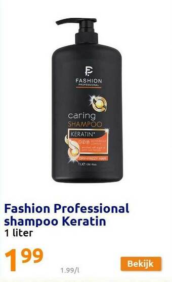 Action Fashion Professional Shampoo Keratin aanbieding