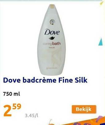 Action Dove Badcrème Fine Silk aanbieding