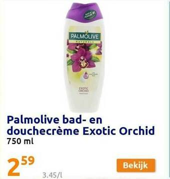 Action Palmolive Bad En Douchecrème Exotic Orchid aanbieding