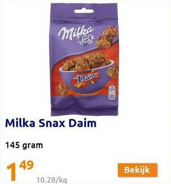 Action Milka Snax Daim aanbieding