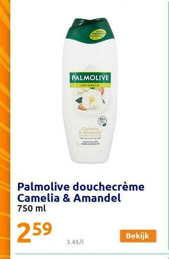 Action Palmolive Douchecrème Camelia & Amandel aanbieding