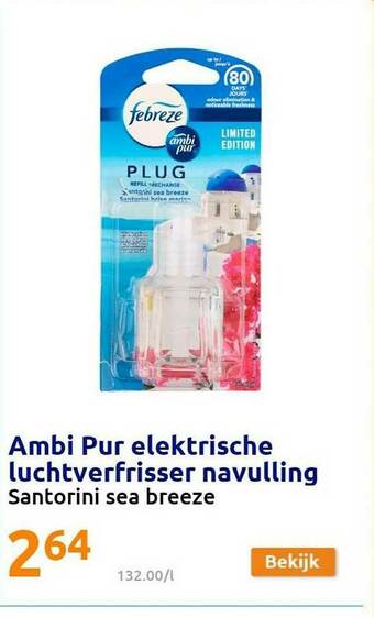 Action Ambi Pur Elektrische Luchtverfrisser Navulling aanbieding