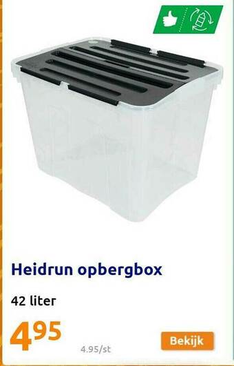 Action Heidrun Opbergbox aanbieding