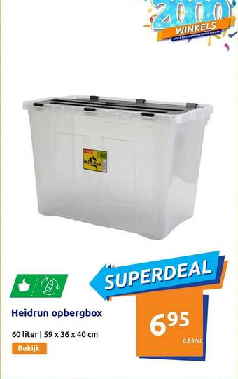 Action Heidrun Opbergbox aanbieding