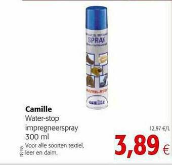 Colruyt Camille Water Stop Impregneerspray aanbieding