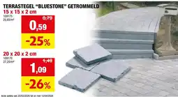 Hubo Terrastegel bluestone getrommeld aanbieding