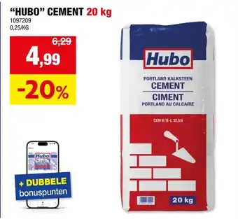Hubo Hubo cement aanbieding