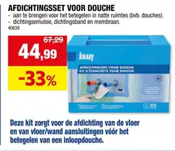 Hubo Afdichtingsset voor douche aanbieding