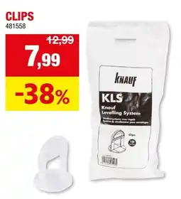 Hubo Tegel nivelleer systeem KLS Clips aanbieding