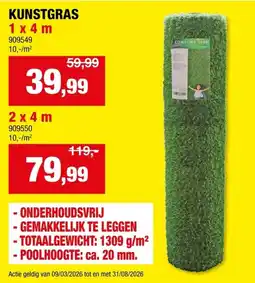 Hubo Kunstgras aanbieding