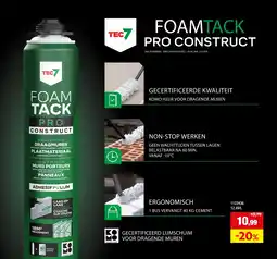 Hubo TEC7 foamtack pro construct aanbieding
