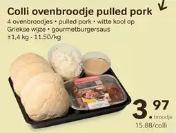 Bon Ap Colli ovenbroodje pulled pork aanbieding