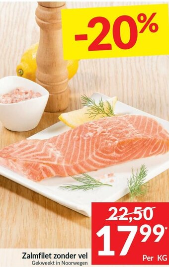 Intermarché Zalmfilet zonder vel aanbieding