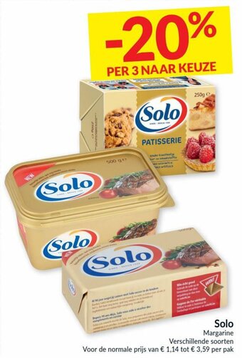 Intermarché Solo Margarine aanbieding