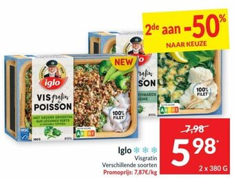 Intermarché Iglo Visgratin aanbieding
