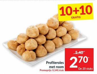 Intermarché Profiteroles met room aanbieding