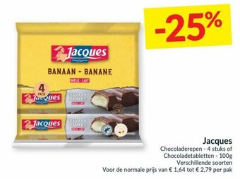 Intermarché Jacques Chocoladerepen aanbieding