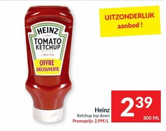 Intermarché Heinz Ketchup top down aanbieding